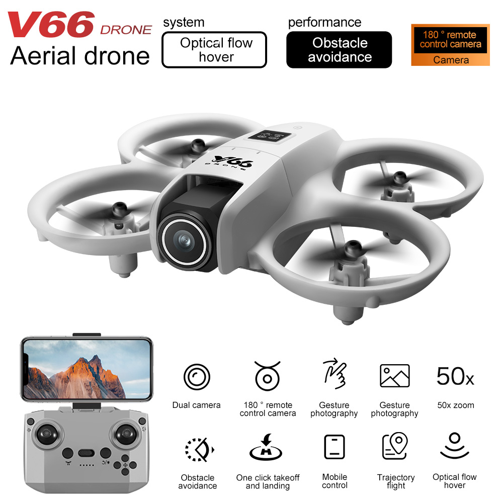 New V66 Mini Drone HD Camera 4 - Drone Charger のレビューと価格