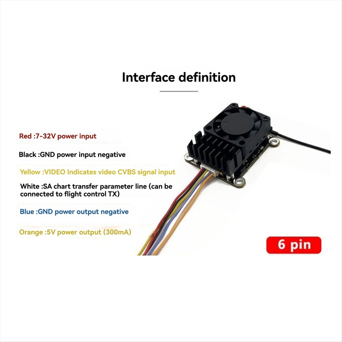 5.8G 2W VTX 2000mW FPV Video T - Drone Transmitter のレビューと価格
