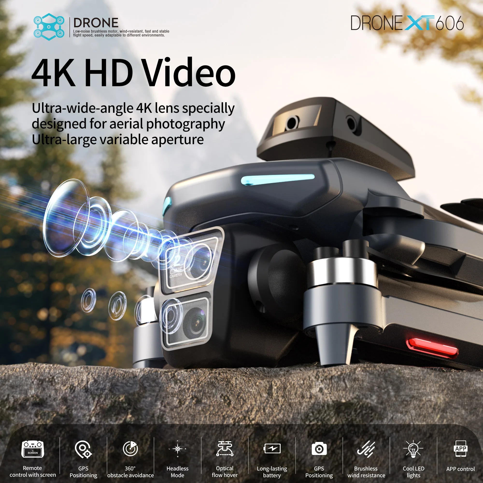 Lenovo XT606 MAX GPS Drone 4k  - Drone Gps Mount のレビューと価格