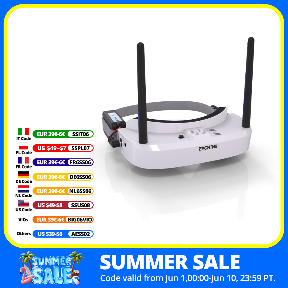 Eachine EV100 720*540 5.8G 72C - Drone Antenna のレビューと価格