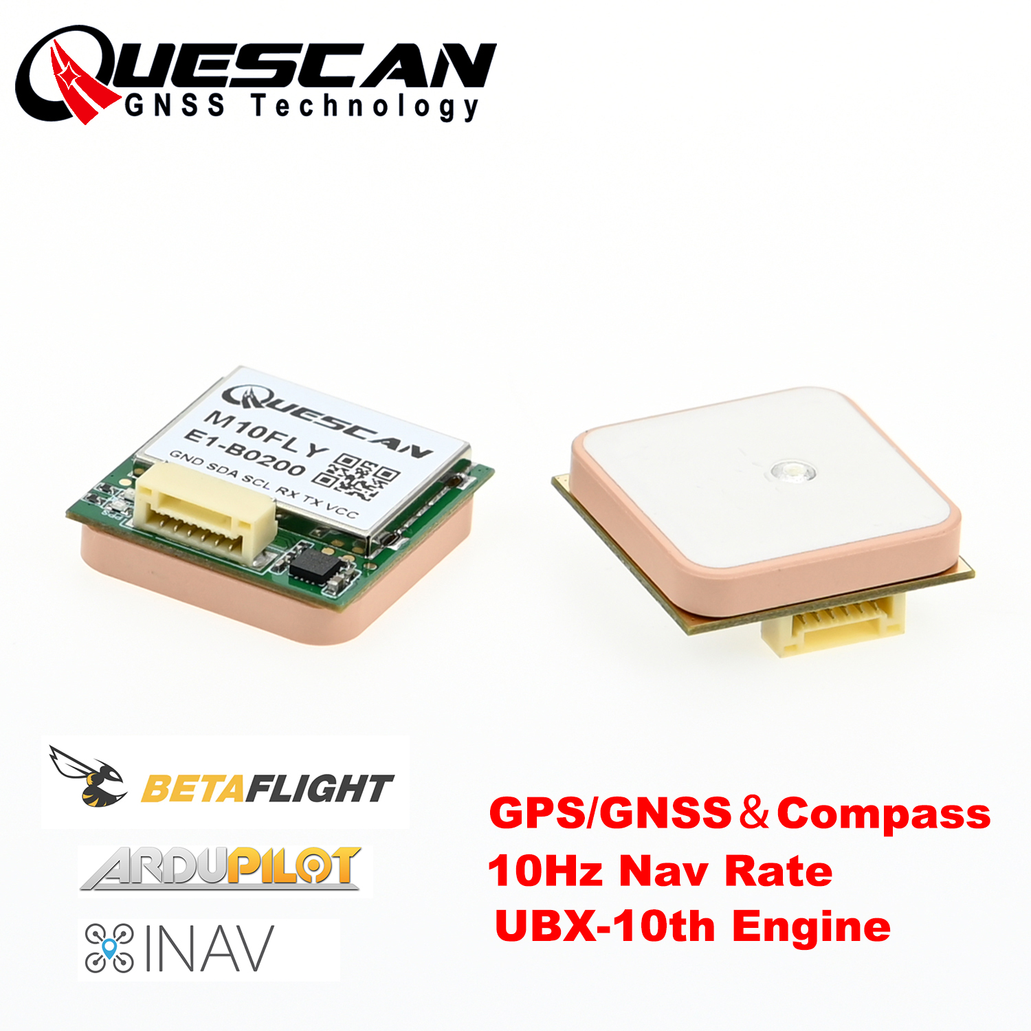Quescan 25mm*25mm M10FLY 10Hz  - Drone Gps Module のレビューと価格