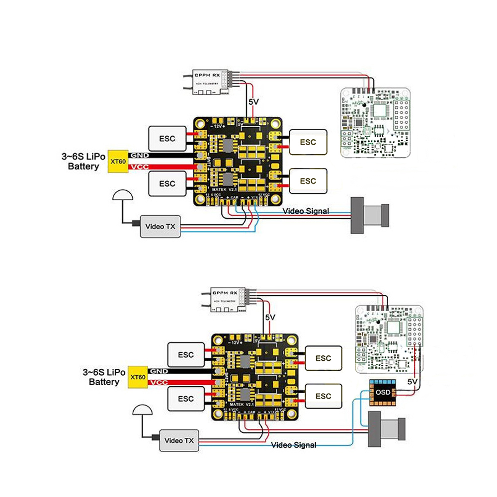 Mini  Power Hub Power Matek PD - Drone Power Distribution Board のレビューと価格