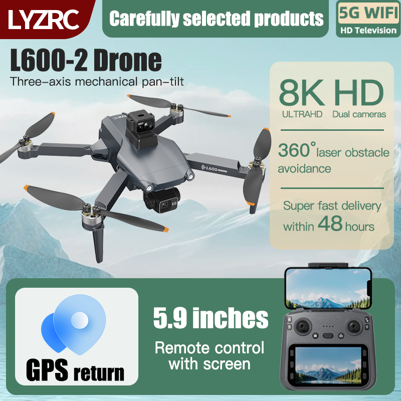 LYZRC L600-2 MAX GPS Drone 3-A - Drone Gps Mount のレビューと価格