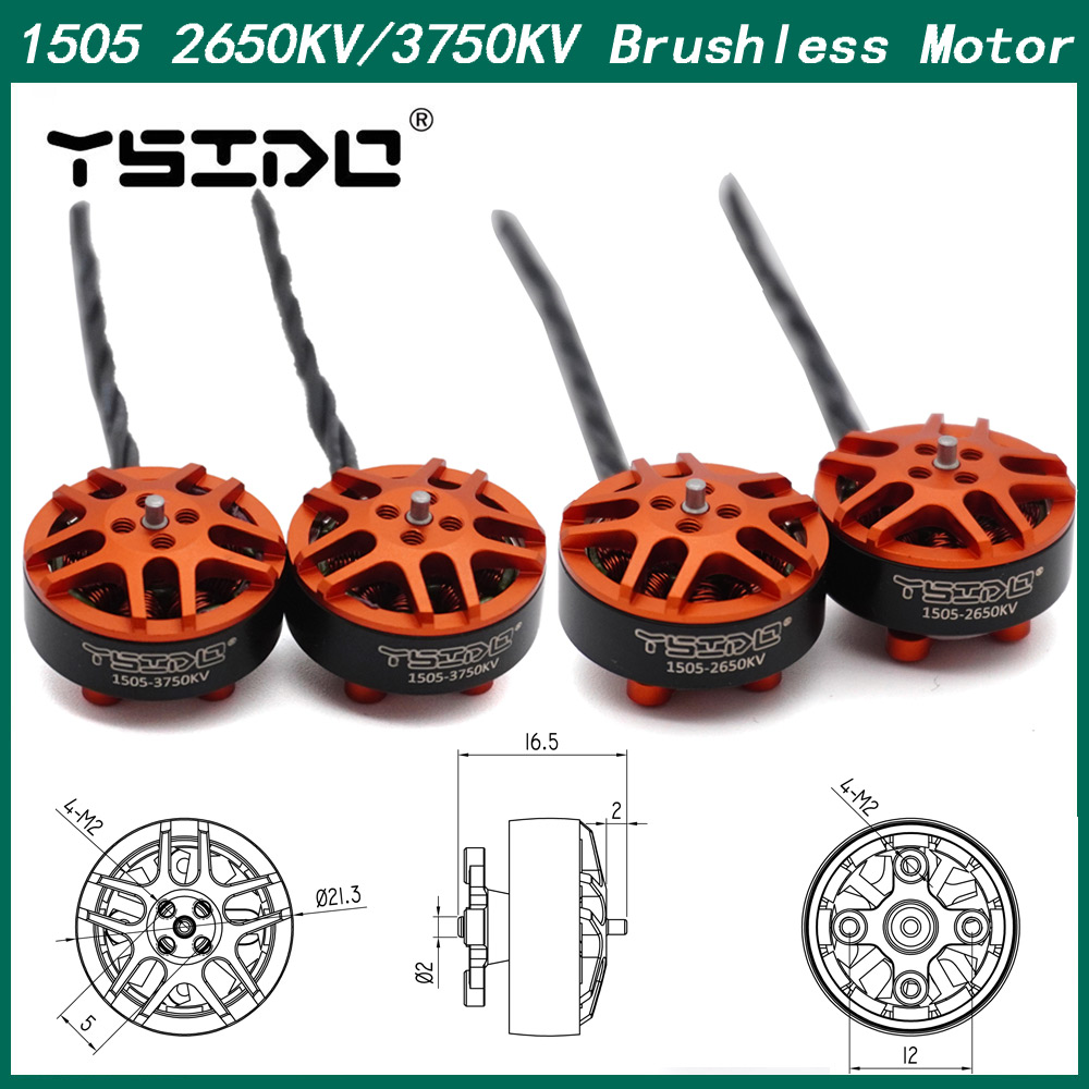 4PCS YSIDO 1505 2650KV 3750KV  - Drone Compass のレビューと価格